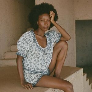 DOEN Lazuli top- songbird toile